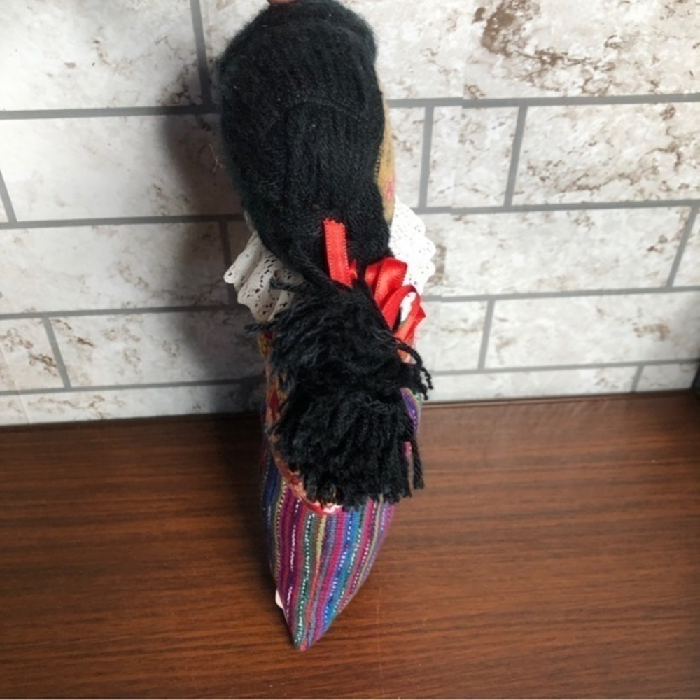 Handmade Guatemala 12” woven artisan doll Mayan - Picture 2 of 12